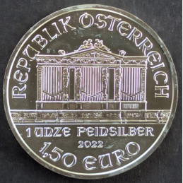 2022 1 Oz Austria Philharmonic Reverse