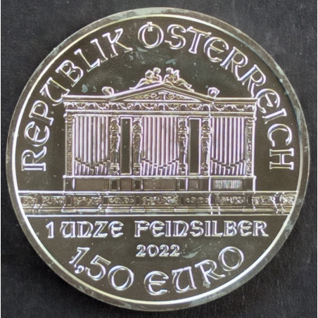 2022 1 Oz Austria Philharmonic Reverse
