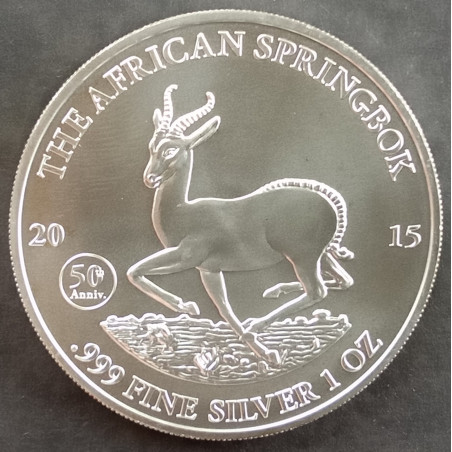 2015 1 Oz Gabon Springbok Obverse