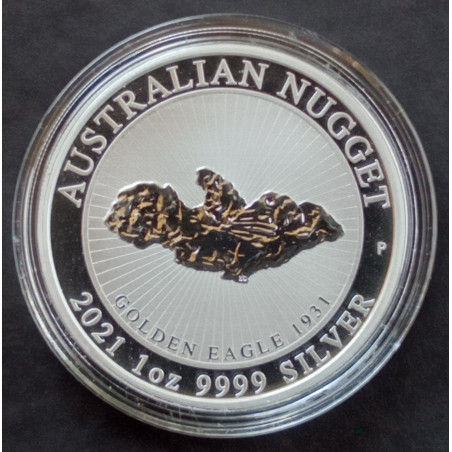 2021 1 Oz Australia Nugget Reverse