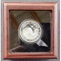 2018 1 Oz Somali Elephant High Relief Box