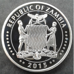 2015 1 Oz Zambia Big Five Buffalo Reverse