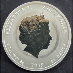 2019 1/2 Oz Australian Lunar Series 2 [Pig] Obverse
