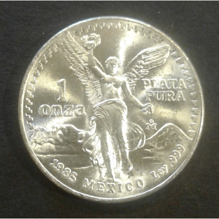 1985 1 Oz Mexican Libertad Type 1 Obverse