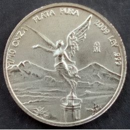 2009 1/10 Oz Mexican Libertad Reverse