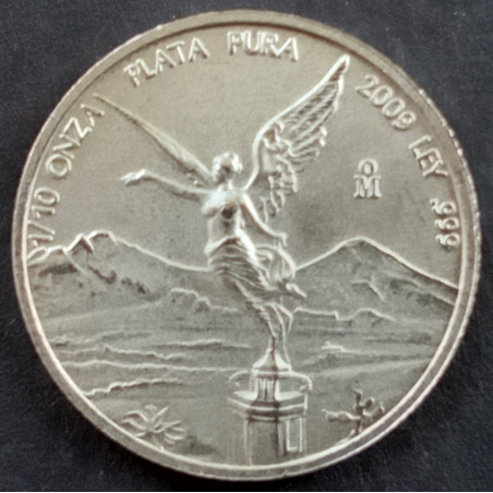 2009 1/10 Oz Mexican Libertad Reverse