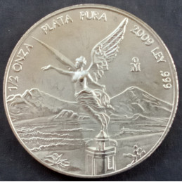 2009 1/2 Oz Mexican Libertad Reverse