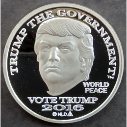 2016 1 Oz NorFed Trump Dollar Obverse