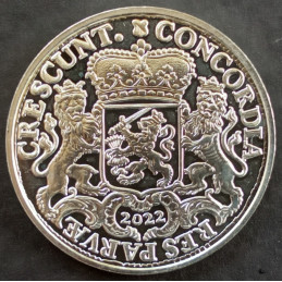 2022 1 Oz APMEX Ducaton Restrike Reverse