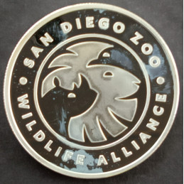 1 Oz APMEX San Diego Zoo Rhinoceros Reverse