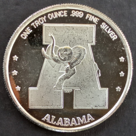 1993 1 Oz Alabama National Champions Obverse