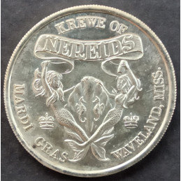 1969 1 Oz Krewe of Nereids Reverse