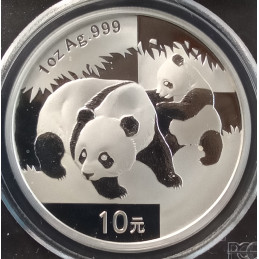 2008 1 Oz Chinese Panda MS70 Coin Reverse