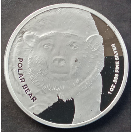 1 Oz APMEX San Diego Zoo Polar Bear Obverse