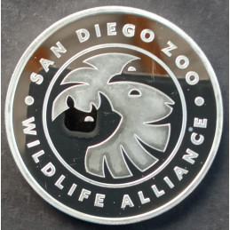 1 Oz APMEX San Diego Zoo Polar Bear Reverse