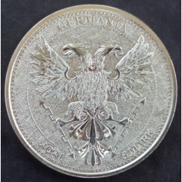 2021 1 Oz Germania Mint Chestnut Leaf Reverse