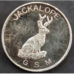 1 Oz Golden State Mint Jackalope Obverse