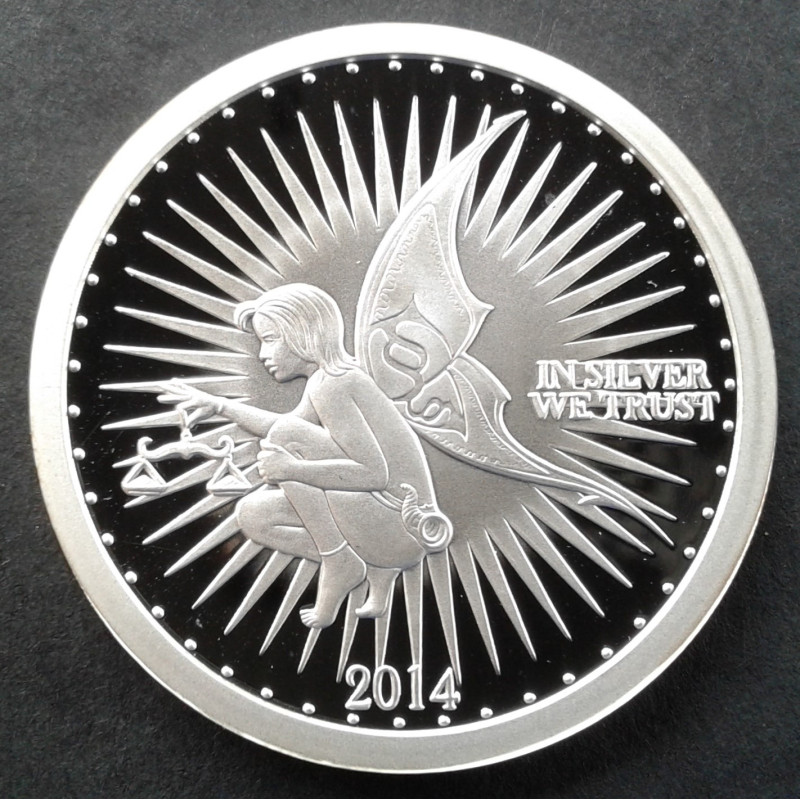 2014 1 Oz North American Mint Silverbug Ariana Obverse