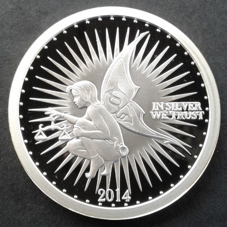 2014 1 Oz North American Mint Silverbug Ariana Obverse