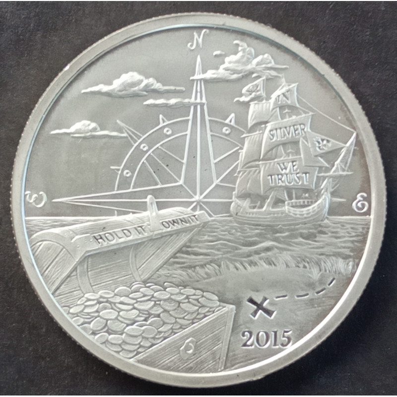 2015 1 Oz North American Mint Welcome to Silverbug Island Obverse