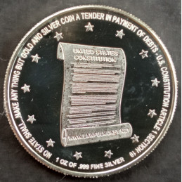 1 Oz North American Mint Lawful Money Reverse