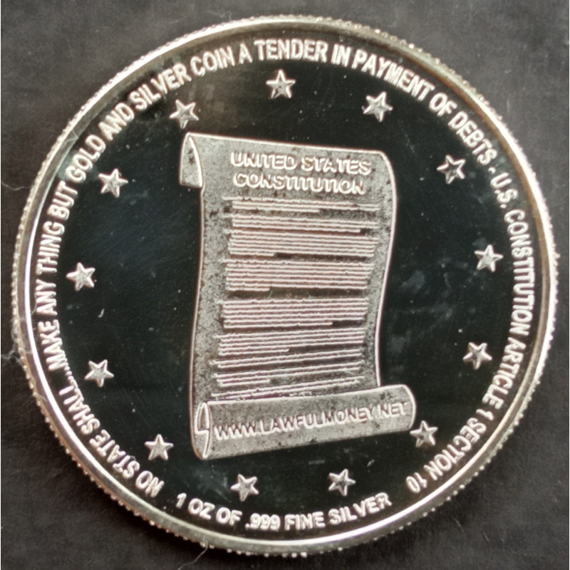 1 Oz North American Mint Lawful Money Reverse