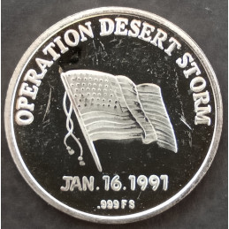1991 1 Oz Desert Storm Airborne Obverse