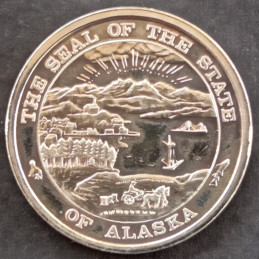 1 Oz Alaska Mint Sea Otters Reverse