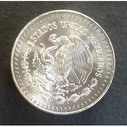 1987 1 Oz Mexican Libertad Type 2 DDO Reverse