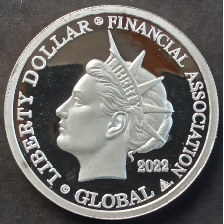 2022 1 Oz NorFed Liberty Dollar Obverse