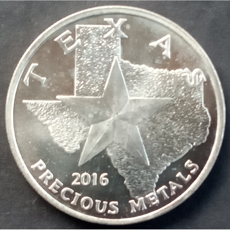 2016 1 Oz Texas Precious Metals Coyote Obverse