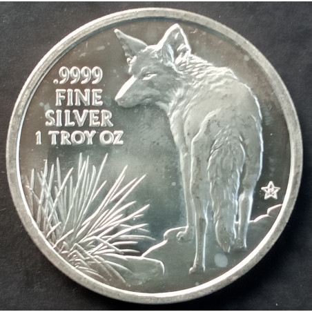 2016 1 Oz Texas Precious Metals Coyote Reverse