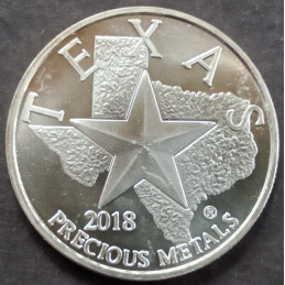 2018 1 Oz Texas Precious Metals Capitol Obverse