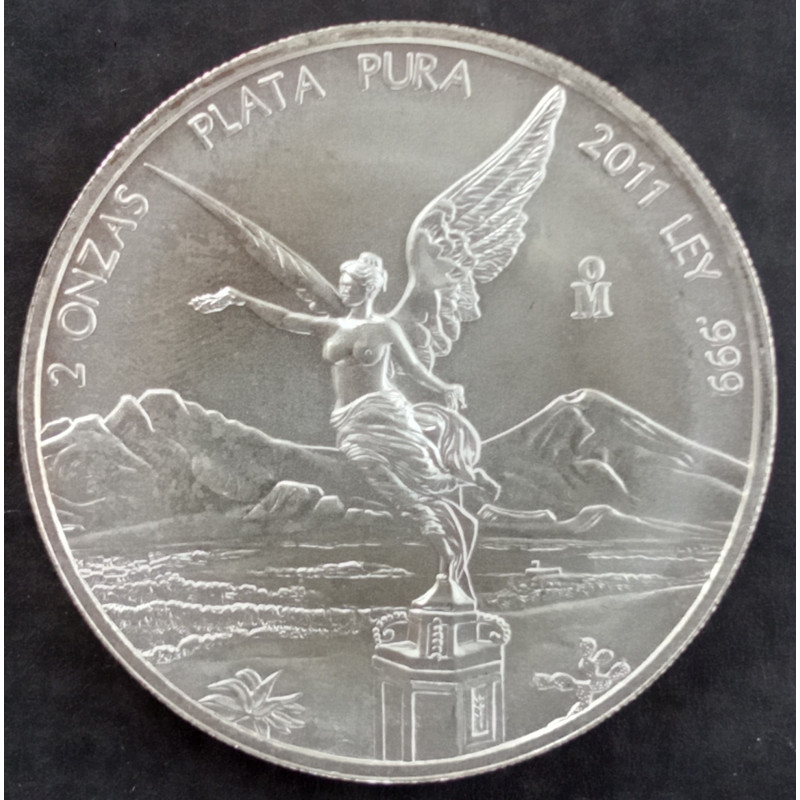 2011 2 Oz Mexican Libertad Obverse