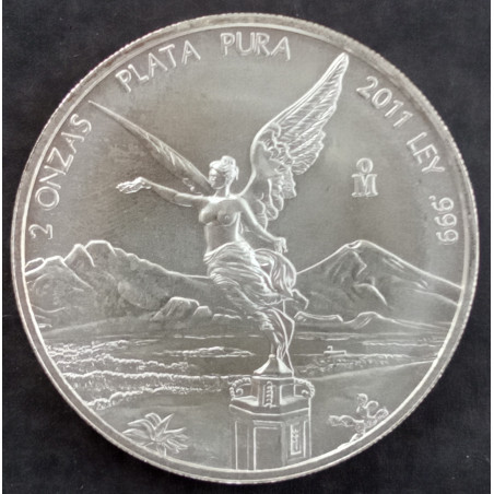 2011 2 Oz Mexican Libertad Obverse