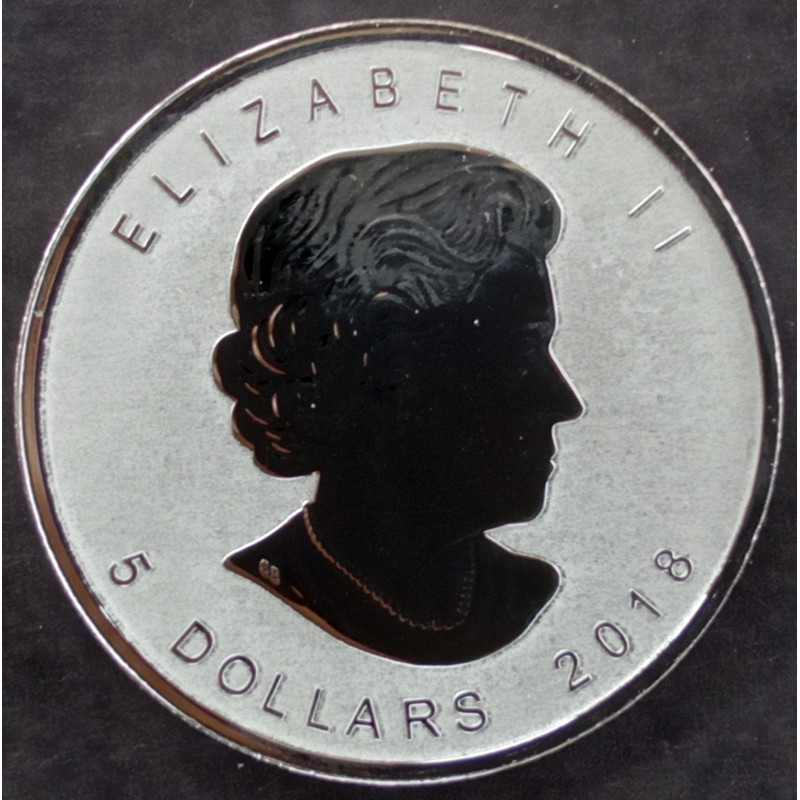 2018 1 Oz Canada Maple Leaf Light Bulb Privy Obverse