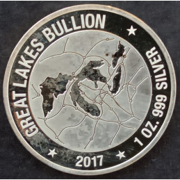 2017 1 Oz APMEX Great Lakes Bullion Obverse