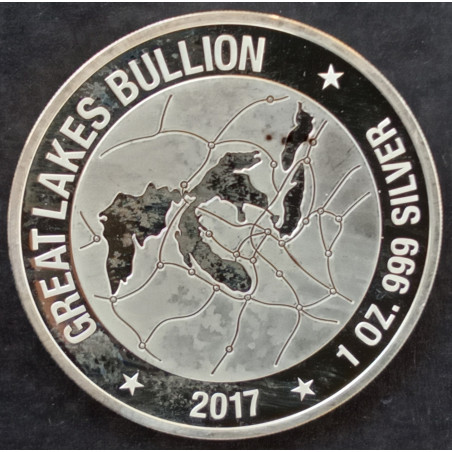 2017 1 Oz APMEX Great Lakes Bullion Obverse