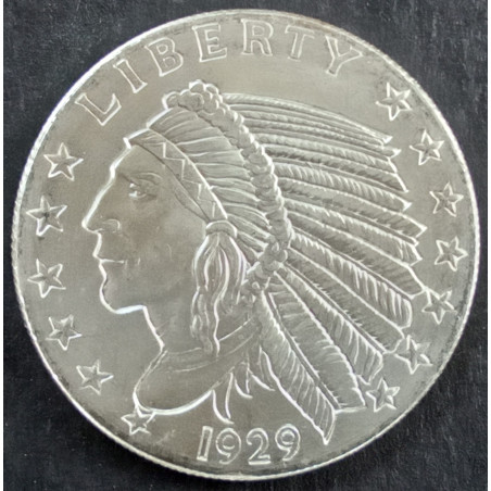 1/2 Oz Golden State Mint Indian Half Eagle Obverse