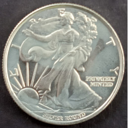 1/4 Oz Money Metals Exchange Walking Liberty Obverse