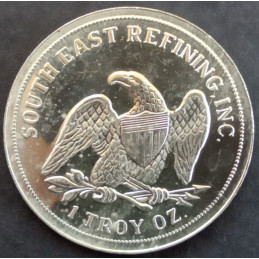 1 Oz South East Refining Eagle Trade Obverse