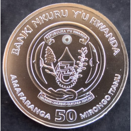 2021 1 Oz Rwanda Lunar Ox Obverse