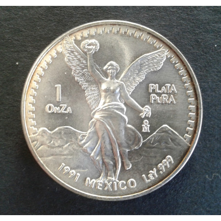 1991 1 Oz Mexican Libertad Type 2 Obverse
