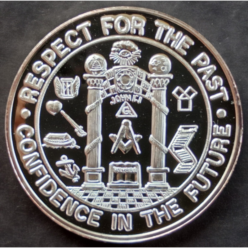 1 Oz  Bates Lodge Masonic Easley SC Reverse