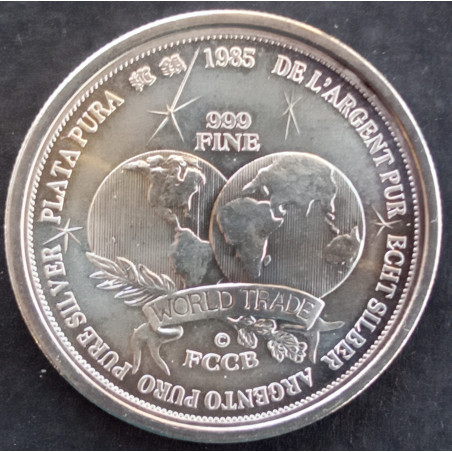 1985 1 Oz FCCB World Trade Obverse