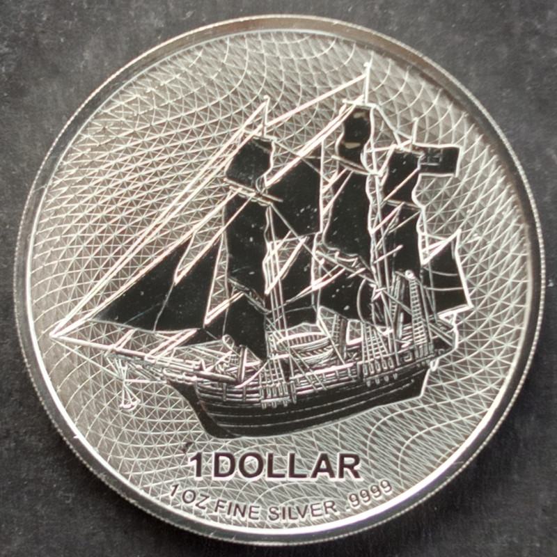 2023 1 Oz Cook Islands Silver Bounty Reverse