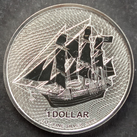 2023 1 Oz Cook Islands Silver Bounty Reverse