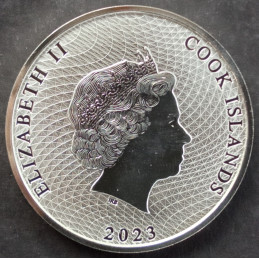 2023 1 Oz Cook Islands Silver Bounty Obverse