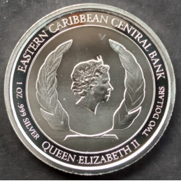 2021 1 Oz St. Kitts EC8 Obverse