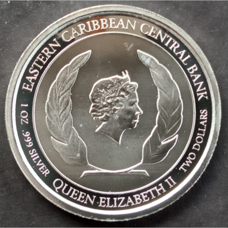 2021 1 Oz St. Kitts EC8 Obverse